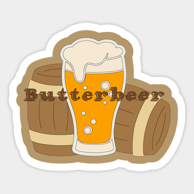 Butterbeer Harry Potter Sticker TeePublic